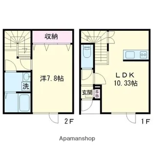 ヴァンベール中央2【1階】の間取り