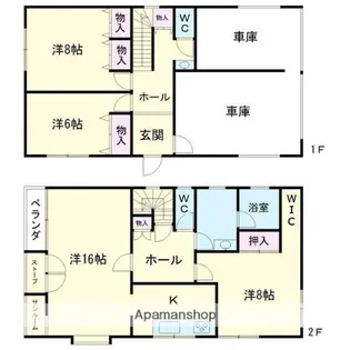 北海道登別市栄町1丁目【一戸建】の間取り