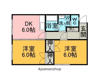ハイツ橘【2階】の間取り