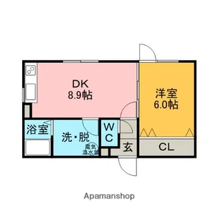 シーマリン【2階】の間取り
