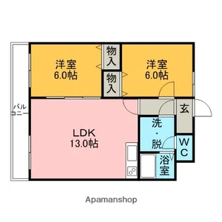 エルクレスト【1階】の間取り
