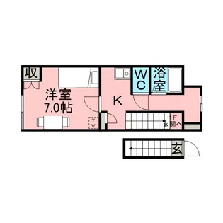 レオパレスVIVA 愛【201号室】の間取り