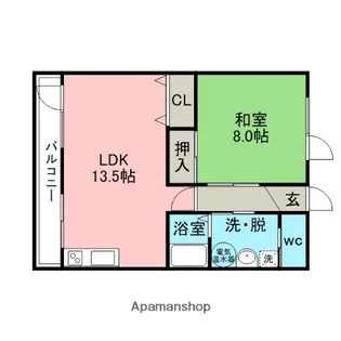 シルク21【2階】の間取り