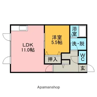 アスターM【2階】の間取り