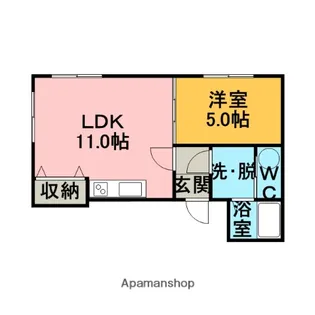 アンソレイユ・プルミエ【2階】の間取り