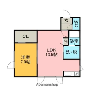 ヴィラ・ジェルマーニ【3階】の間取り