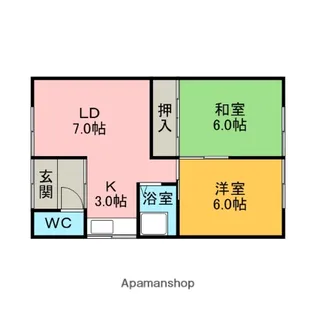 福寿荘【2階】の間取り