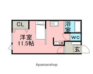 マンションプレビア【1階】の間取り