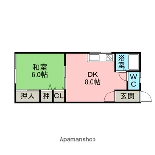 川浪荘【2階】の間取り
