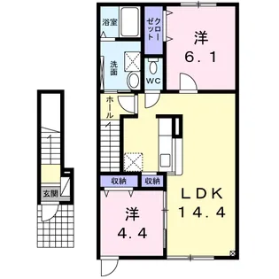 レラ カムイ【2階】の間取り