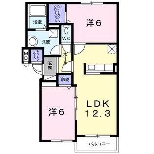 クロムシード【4階】の間取り