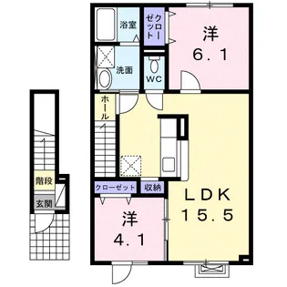 フレーシュ【2階】の間取り