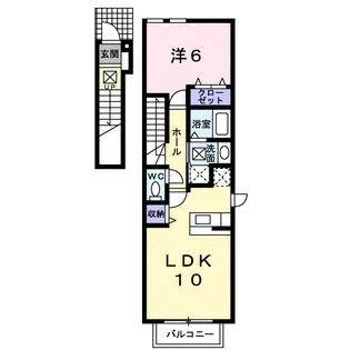 コーポミューゲ【2階】の間取り
