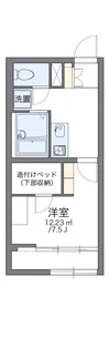 レオパレスH&S【102号室】の間取り