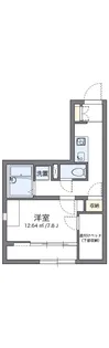 レオパレスH&S【201号室】の間取り