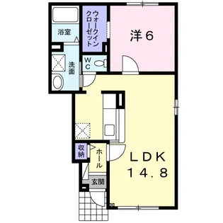 COMMUNITY沼ノ端Ⅱ【1階】の間取り