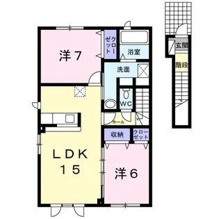シュエットⅡ【2階】の間取り