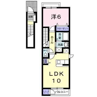 パールオブエビスD【2階】の間取り