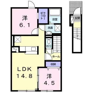 ルミエール【2階】の間取り