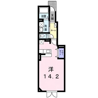 レジデンスひまわり【1階】の間取り