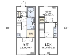 レオネクストすみかわ【102号室】の間取り