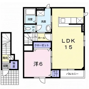ラブリィーⅤ【2階】の間取り
