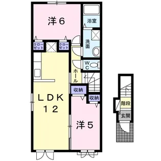 ひまわり【2階】の間取り