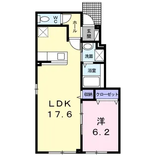 フォンターナ【1階】の間取り