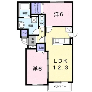 エクセルシオール【306号室】の間取り