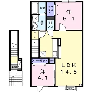エミネンス和 七番館【2階】の間取り