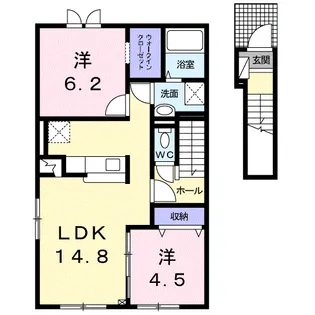 フェリス木場【2階】の間取り