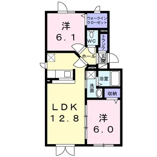 メゾン ド ソレイユ【2階】の間取り