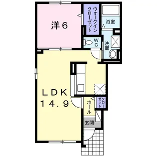 パークヒル 汐見【1階】の間取り