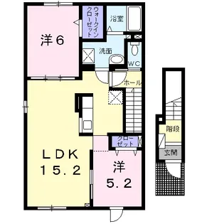 ストゥニールグリーン【2階】の間取り