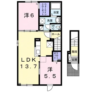 プリマヴェーラⅣ【2階】の間取り