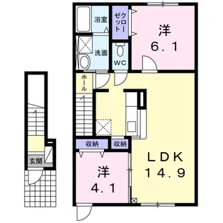 PRECIOUS MANORⅢ【203号室】の間取り