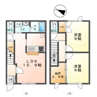 LIBERTY COURT【102号室】の間取り