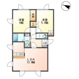 シャルムM・T【101号室】の間取り