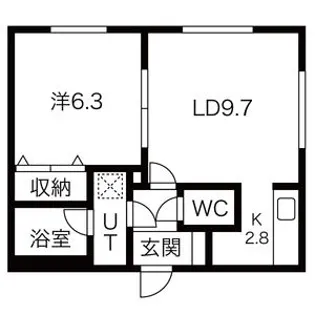 BRONZ(ブロンズ)【105号室】の間取り