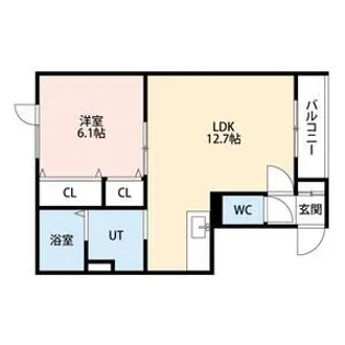 レインボーハウスアンジュ【1階】の間取り