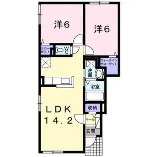 グランド オーシャン【1階】の間取り
