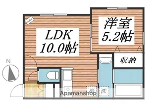 デ・ラ・ヴィル【2階】の間取り