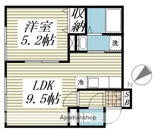 JULIO【2階】の間取り