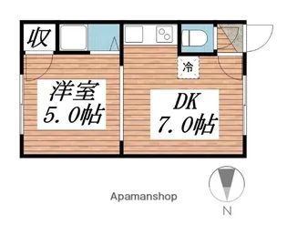 セゾンコート【201号室】の間取り