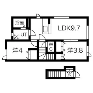 ジェランときわ【201号室】の間取り