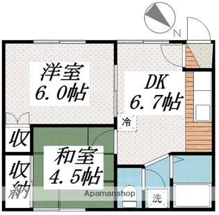 ファミリエA【203号室】の間取り