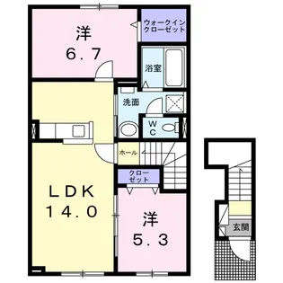 ベル セリシール【2階】の間取り