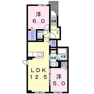 グランベル Ⅲ【1階】の間取り