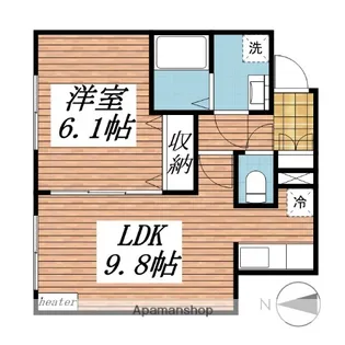 DA LA TOUR【1階】の間取り