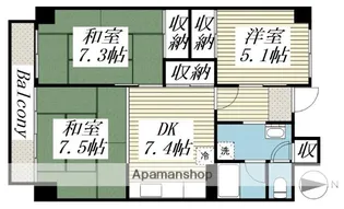 フォーシーズン苫小牧【904号室】の間取り